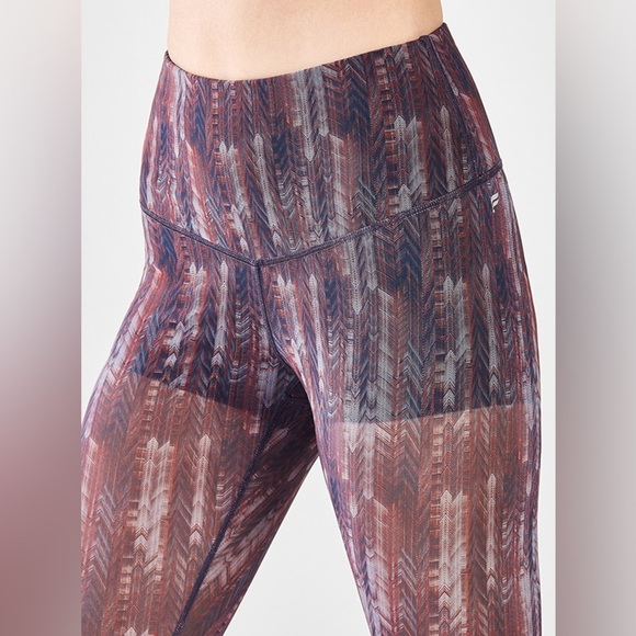 Like New Fabletics High-Waisted PureLuxe Mesh Legging - Picture 2 of 8